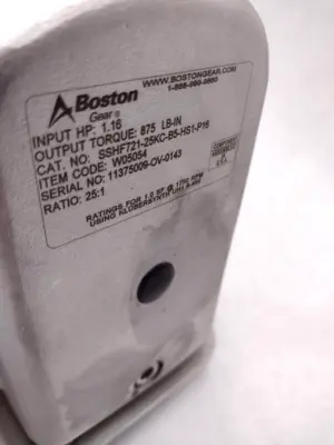Used Boston Gear TEFC 56C IP69K 3PH 230/460V 1HP 1750 RPM S.F: 1.15 Speed Reducers Michigan US | Maverick Industrial Sales #1410655