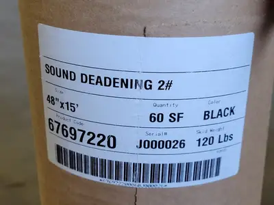48" x 15' Sound Deadening 2# Roll 67697220