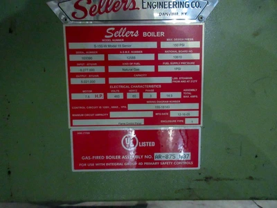 USED 2005 SELLERS S-150-W MODEL 15
