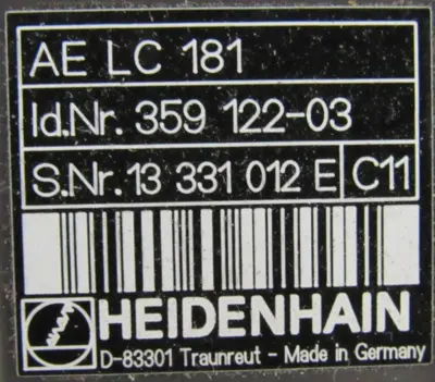 NEW HEIDENHAIN LC 181 LINEAR SCALE AE LC 181 359122-03 341240-31 940MM LC181