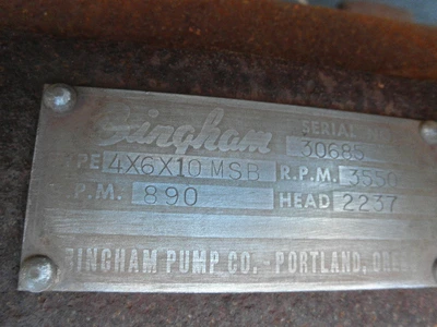 USED SULZER BINGHAM 4X6X10 MSB