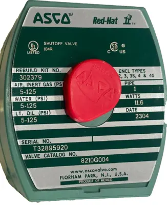 NEW ASCO 8210G004 SOLENOID VALVE 24DC
