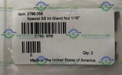 USED UHPLC MIXER 60 ΜL WITH 2 NUTS AND 2 FERRULES W/ SPECIAL SS INT GLAND NUT 1/16"