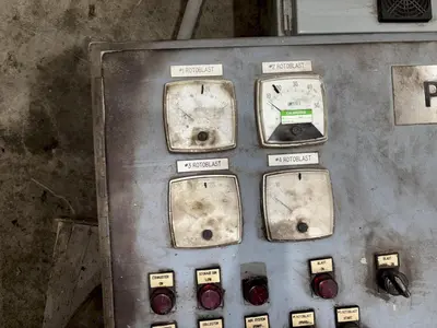 PANGBORN BLAST MACHINE CONTROL PANEL: STOCK #23177