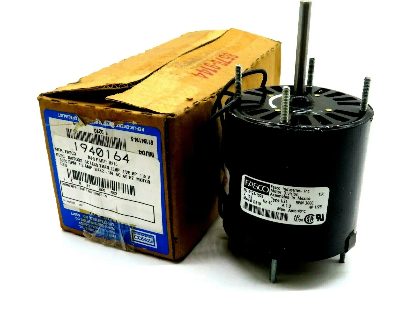 NEW FASCO MOTOR