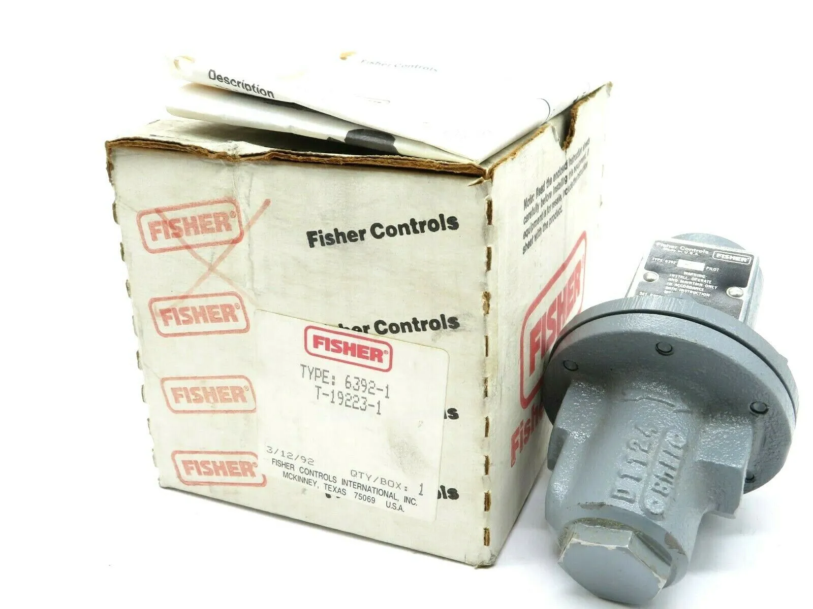NEW FISHER 6392-1 STEAM REGULATOR 63921