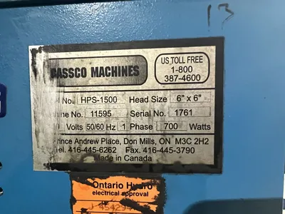 USED CASSCO CASSCO HPS-1500 PRESS