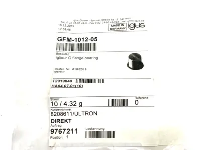 NEW IGUS IGLIDE FLANGED SLEEVE BEARING