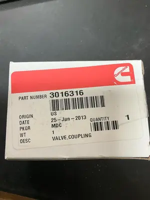 CUMMINS Coupling Valve PN:3016316