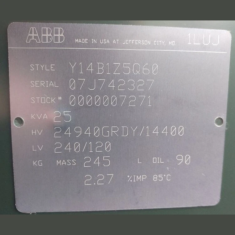 Used _UNKNOWN_ 1LUJ. Distribution Transformers British Columbia CA | Savona Equipment LTD #1169734