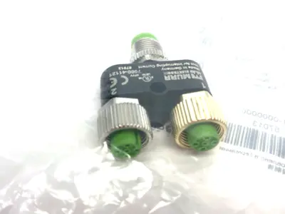 New | in-Stock Murrelektronik T-Coupler M12 male / 2x M12 female A-cod. Connector Accessories Michigan US | Maverick Industrial Sales #1391547