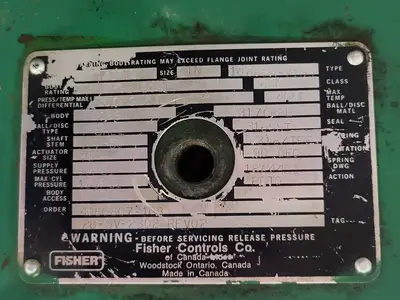 USED FISHER CONTROLS 1066SR-V100