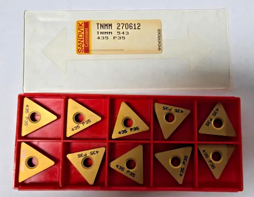 SANDVIK Coromant TNMM 543 270612 435 P35 Lathe Mill Carbide Inserts 10 Pcs New