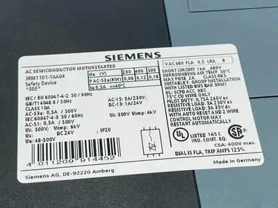 USED SIEMENS SIEMENS 3RM1101-1AA04