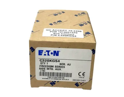 Eaton C320KGS4 Auxiliary Contact 2NO