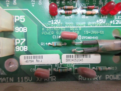 USED 2007 USED HAAS PARTS AND TOOLING PCB #65-4075H REV. J PROCESSOR BOARD