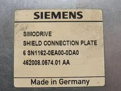 Siemens 6N1162-0EA00-0DA0 Simodrive Shield Connection Plate
