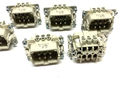 70.310.0640.0 | Wieland  Heavy Duty Hood Insert 6+PE Contacts 500V 16A LOT OF 6 - New Other