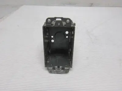Steel 3" x 2" Single Gang Switch Recepticle Box (7) 1/2" K/O Lot of 12