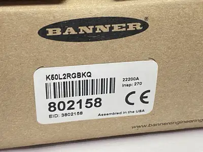 USED BANNER ENGINEERING PRO SERIES 50MM PROGRAMMABLE MULTICOLOR INDICATOR 802158