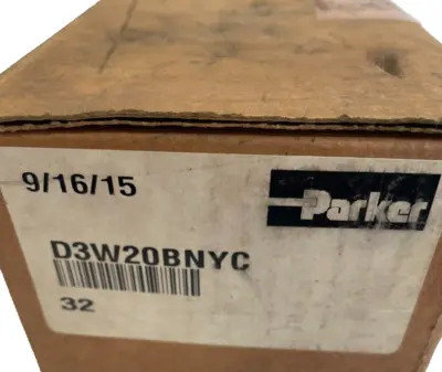 NEW PARKER D3W20BNYC DIRECT CONTROL SOLENOID VALVE 120/60-110/50V/HZ 0.79-0.93 A