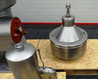 Alfa-Laval MRPX 214 TGV-74T warm milk separator, 316SS.
