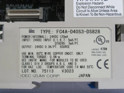Used IDEC IZUMI _UNKNOWN_ Programmable Logic Controllers | OCO Industrial #1661393