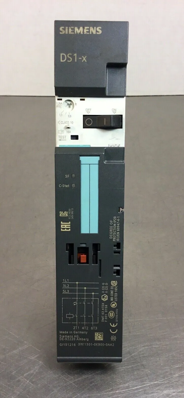 SIEMENS LINE STARTER, 3RK1301-0KB00-0AA2, DSK-1 1E