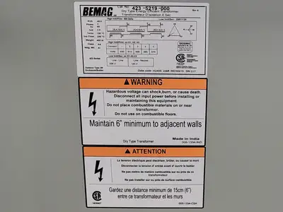 New | in-Stock BEMAG 423-5219-000 Transformers British Columbia CA | Lenmark #265910