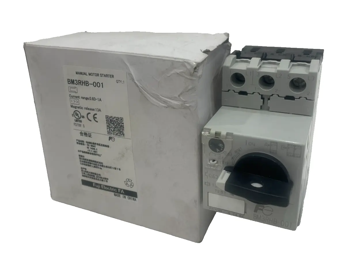 NEW FUJI ELECTRIC BM3RHB-001 STARTER 0.63.1 AMP BM3RHB001