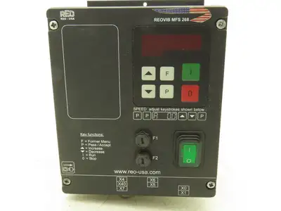 REO USA REOVIB MFS 268 Vibratory Conveyor Frequency Converter 115/230V 50/60Hz