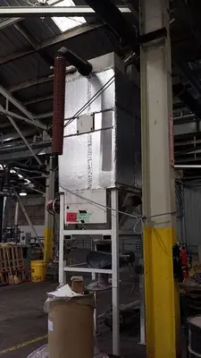 Dust Collector, Baghouse, 170 SF, 4' X 8', C/st, Pulse Jet, #S740381