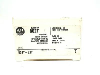 NEW ALLEN BRADLEY 802T-L1T LIMIT SWITCH SER.2 802TL1T