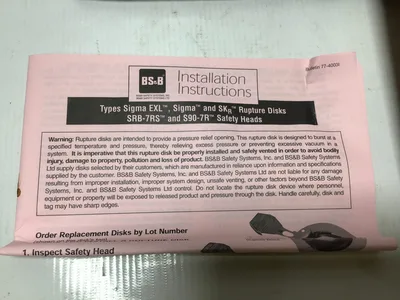 BS & B Safety Systems SKR Rupture Disk A4080416-1