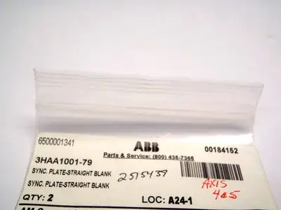 New | in-Stock ABB Straight Blank Sync Plate for IRB 640 Robot Robot Parts Michigan US | Maverick Industrial Sales #1410751