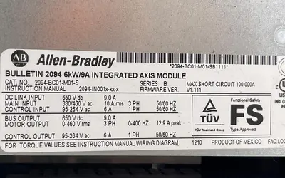 Used ALLEN-BRADLEY ALLEN-BRADLEY 2094-BC01-M01-S SER B Servo Drives | ND Industrial Surplus #1216400
