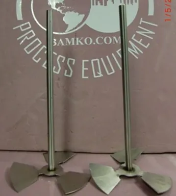 QTY. 2. STAINLESS STEEL OVER HEAD STIRRER PADDLES ...