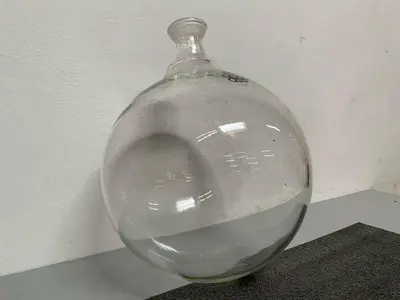 USED OSS LABORATORY COLLECTION FLASK W/ 2.25" OPENING