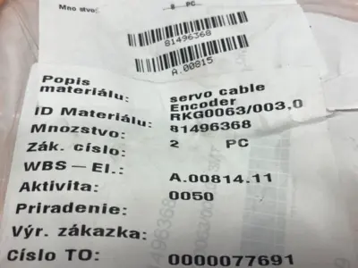 NEW BOSCH REXROTH SERVO ENCODER POWER CABLE