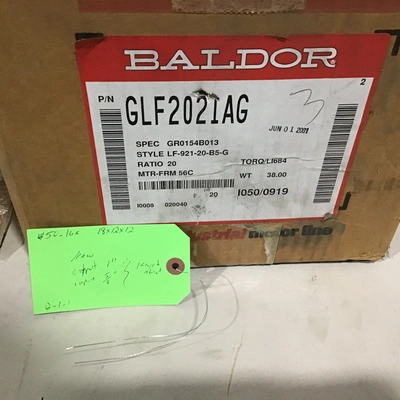 Baldor GLF2021AG Right Angle Speed Reducer 20:1 Ratio 1.16 HP Class 1