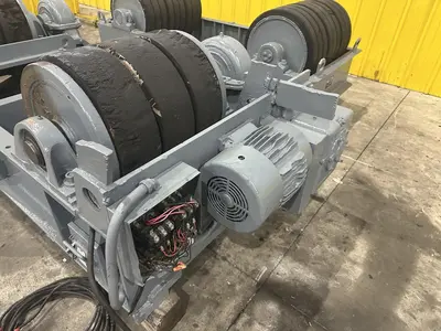 120 TON (240,000 LBS) RANSOME PANDJIRIS POWERED TANK TURNING ROLLS, POWER & IDLER: STOCK #23142