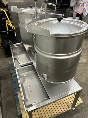 Cleveland KET-12 Twin Electric Kettles With Pouring Stand Refurbished!
