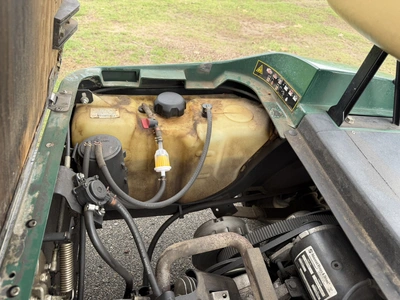 (1) 2015 E-Z-Go golf cart with a Kawasaki gas engine, includes club and ball washer, does not includ...