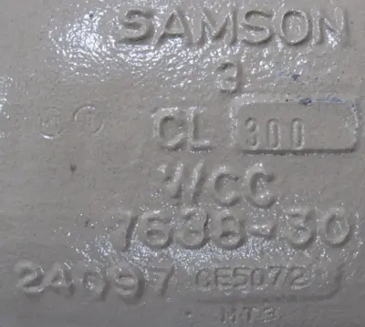 NEW SAMSON 4763 CONTROL VALVE 3" 4763-01200321000000.05 34005295 3281-1 A216WCC
