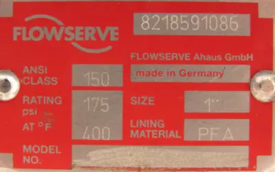NEW FLOWSERVE 1-T4E-11E11D933NW ACTUATOR VALVE 1" B115S10 APEX 8000