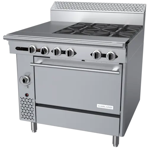Garland C36-13C 36" 4 Burner Gas Range w/ Hot Top & Convection Oven, Natural Gas