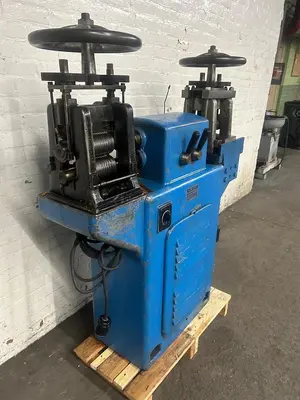 I.M.O.V Double-Sided Plate and Wire Power Rolling Mill for Gold, Silver, Italian Made