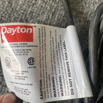New | in-Stock Dayton ["3BY70A", "3BY70"] Misc Electrical & Power Parts California US | Davliegogo LLC #1726912