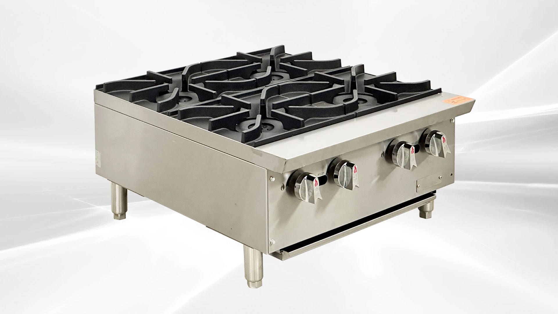 171-0446 24" 4-Burner Gas Hot Plate