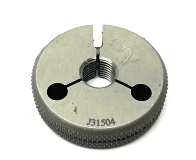 USED VERMONT GAGE THREADED RING GAGE M12X1.25-6G NOGO PD 11.028